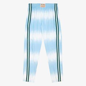 Men's Mitchell & Ness x Fred Segal Blue Tie-Dye Tear Away Pants NWT Sz M
